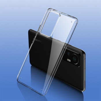 Противоударный чехол Wlons Ice Crystal для Xiaomi Mi 12 Pro - темно-прозрачный