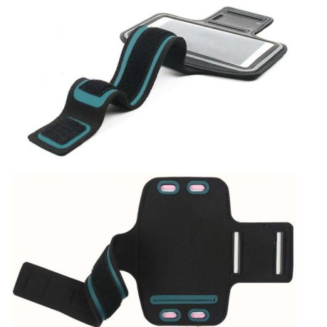Универсальный спортивный чехол с креплением на руку для мобильных телефонов Size:Large - голубой