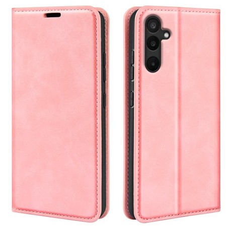 Чехол-книжка Retro Skin Feel Business Magnetic на Samsung Galaxy M16 / F16 - розовый