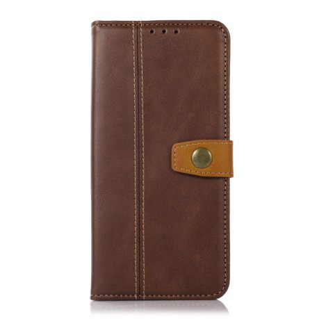 Чехол-книжка Stitching Thread для OPPO Reno7 5G Global/ Find X5 Lite/OnePlus Nord CE2 5G - коричневый