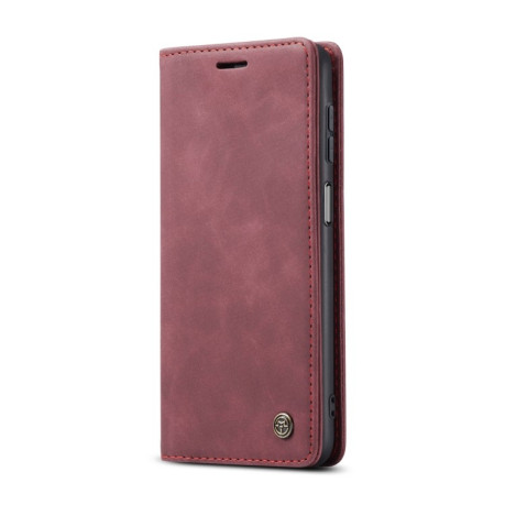 Кожаный чехол CaseMe-013 Multifunctional на Samsung Galaxy A25 5G - винно-красный