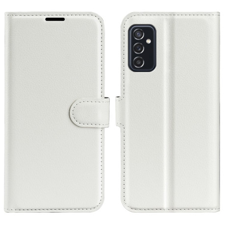 Чехол-книжка Litchi Texture на Samsung Galaxy M52 5G - белый