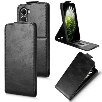 Чехол Magnetic Vertical Flip Leather на Tecno Spark 40 Pro 4G — чёрный