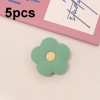 Силиконовый кронштейн - кольцо с пряжкой для телефона Silicone Mobile Phone Airbag Bracket - Little Green Flower