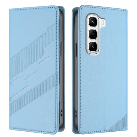 Чохол-книжка Embossed Multi-functional Wallet Retro Leather на Infinix Hot 50 Pro 4G - блакитний