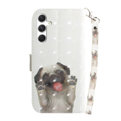 Чехол-книжка 3D Colored Horizontal для Samsung Galaxy S24+ 5G - Pug