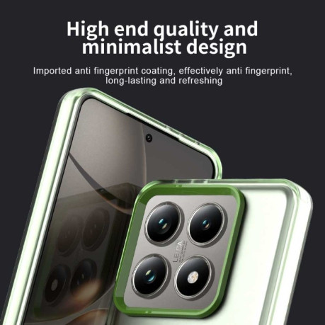Противоударный чехол MagSafe Holder PC Hybrid для Xiaomi 14T - зеленый