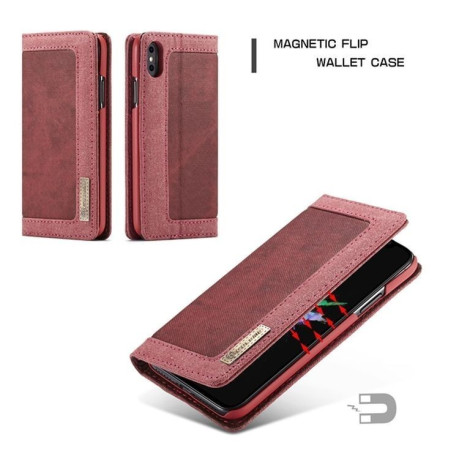Чехол-книжка CaseMe 006 Series Card магнитная крышка на iPhone Xs Max 6.5 - красный