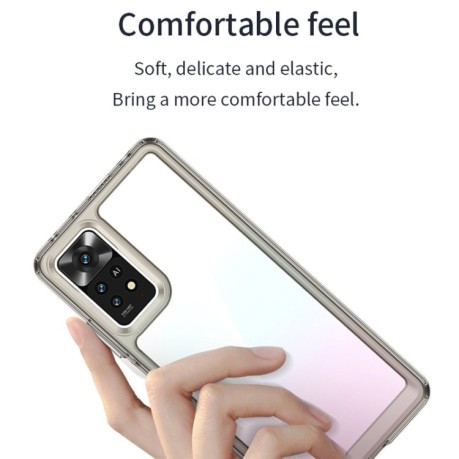 Противоударный чехол Colorful Acrylic Series для Xiaomi Redmi Note 12 Pro 4G/11 Pro Global(4G/5G)/11E Pro 5G Global - розовый