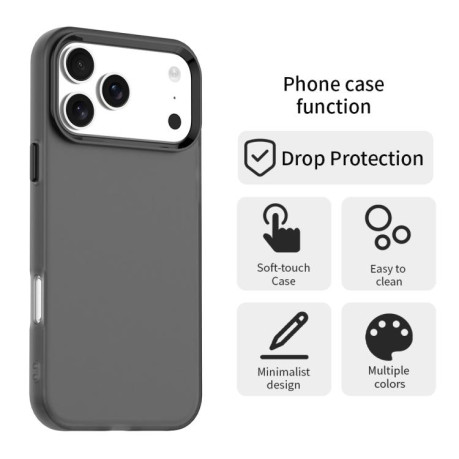 Противоударный чехол Candy Series для iPhone 17 Pro Max - черный