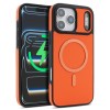 Карбоновый чехол Kalebol с MagSafe на iPhone 18 Pro Max — оранжевый