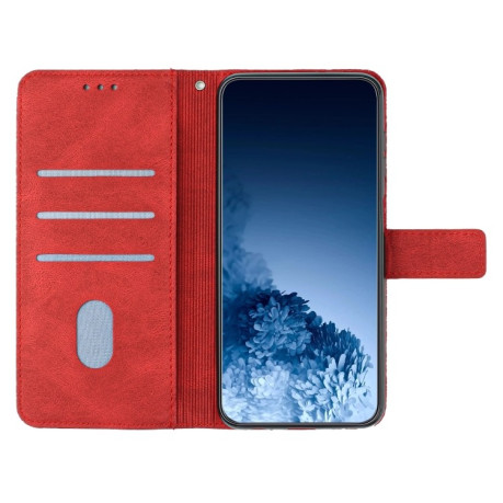 Чехол-книжка Mandala Embossed Flip для iPhone 14 Plus - красный