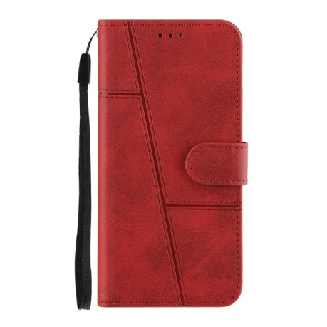 Чохол-книжка Stitching Calf Texture для Xiaomi Redmi Note 10/10s/Poco M5s - червоний