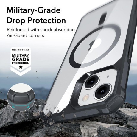 Оригинальный чехол ESR Air Armor Halolock (MagSafe) на iPhone 14 Plus - Clear / Black