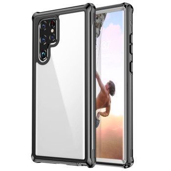 Двусторонний противоударный чехол Acrylic для Samsung Galaxy S22 Ultra 5G - черный