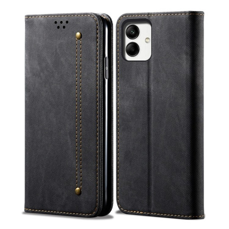 Чохол книжка Denim Texture Casual Style Samsung Galaxy A05 - чорний
