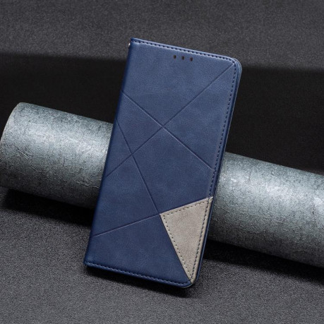 Чехол-книжка Rhombus Texture для Xiaomi Redmi Note 14 Pro 4G - синий