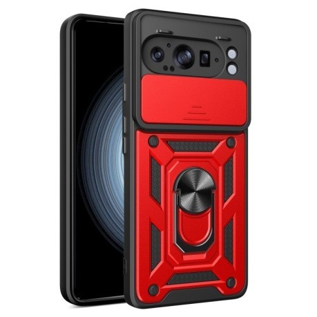 Протиударний чохол Sliding Camshield для Google Pixel 9 Pro XL - червоний