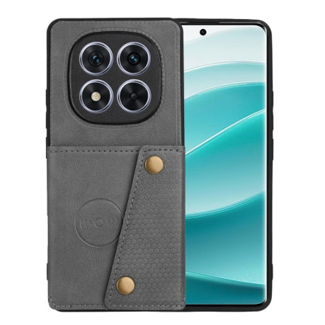 Протиударний чохол Double Buckle для Xiaomi Redmi Note 14 Pro 5G/Poco X7 - сірий