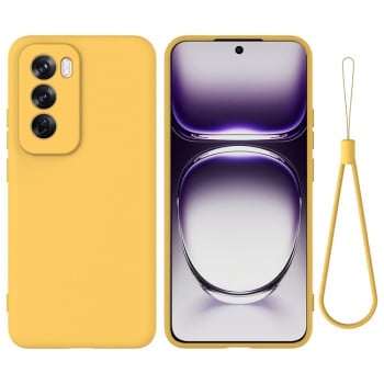 Силіконовий чохол Solid Color Liquid Silicone на OPPO Reno 12 Pro 5G Global - жовтий
