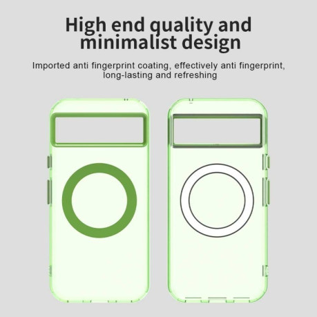 Противоударный чехол MagSafe Holder PC Hybrid для Google Pixel 8a - зеленый