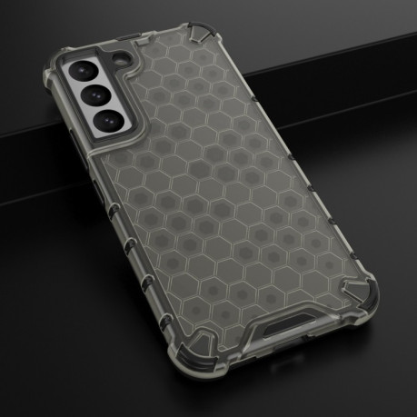 Противоударный чехол Honeycomb with Neck Lanyard для Samsung Galaxy S22 5G - черный