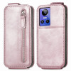 Флип-чехол Zipper Wallet Vertical для Realme GT Neo 3 - розовый