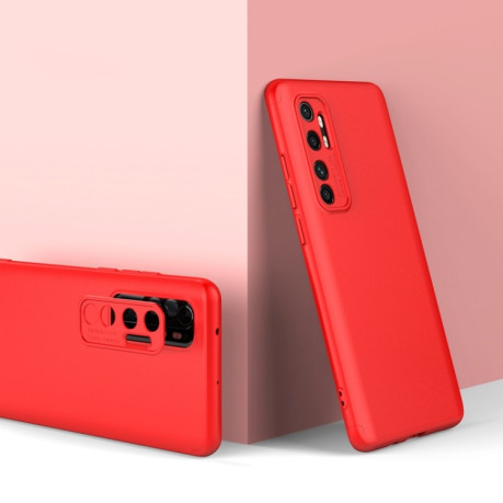 Противоударный чехол GKK Three Stage Splicing на Xiaomi Mi Note 10 Lite - красный