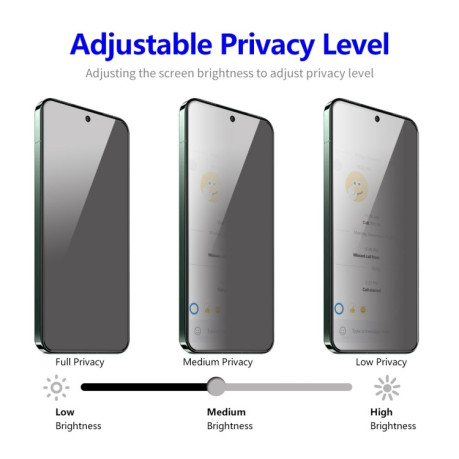 Защитное стекло ENKAY 28 Degree Privacy Screen для Xiaomi 14 - черное