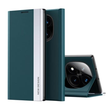 Чехол-книжка Electroplated Ultra-Thin для Xiaomi Redmi Note 14 Pro+ 5G - зеленый