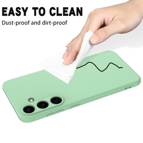 Силіконовий чохол Solid Color Liquid Silicone  для Samsung Galaxy S25+ 5G - зелений