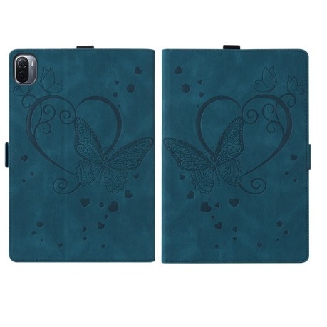 Чехол-книжка Love Butterfly Pattern для Xiaomi Pad 5 / 5 Pro - синий