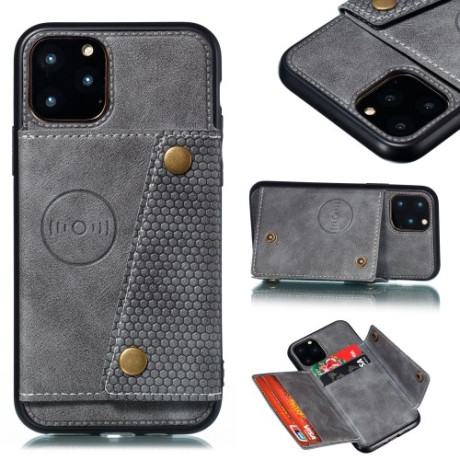 Противоударный чехол Magnetic with Card Slots на iPhone 12/12 Pro - серый