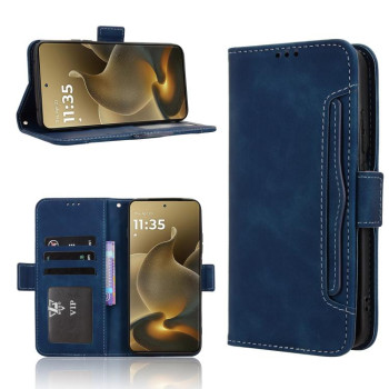 Чохол-книжка Skin Feel Calf на Motorola Edge 70 Pro 5G — синій