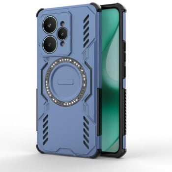 Противоударный чехол Armor Magnetic Ring на Realme 15 5G Global — синий