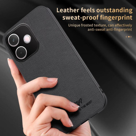 Чехол HUIYI Leather Magnetic для OPPO A5 Pro 5G - синий