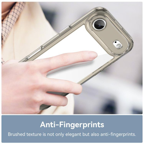 Противоударный чехол Colorful Acrylic Series для iPhone Air - серый
