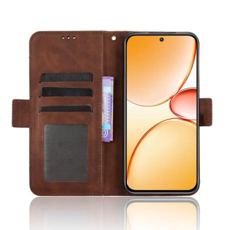 Чохол-книжка Skin Feel Calf для Realme C85 Pro 4G — коричневий