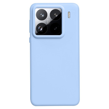 Силиконовый чехол Solid Color Liquid на Xiaomi 15 Pro - голубой