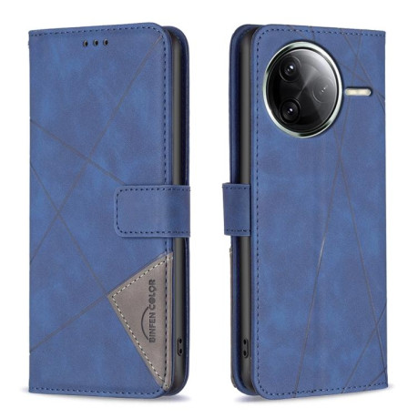 Чехол-книжка Rhombus Texture для Xiaomi Poco F7 Pro / F7 Ultra - синий