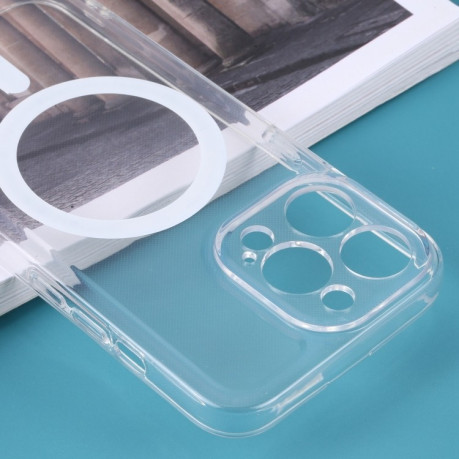 Противоударный чехол Classic Electroplating (Magsafe) для iPhone 14 Pro Max - прозрачный