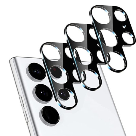Защитное стекла на камеру Metal High Aluminum для Samsung Galaxy S23 Ultra 5G - черное