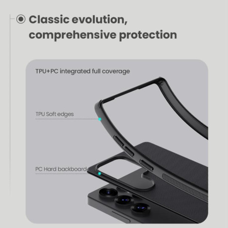 Противоударный чехол NILLKIN Super Frosted для Samsung Galaxy S25 Ultra 5G - черный