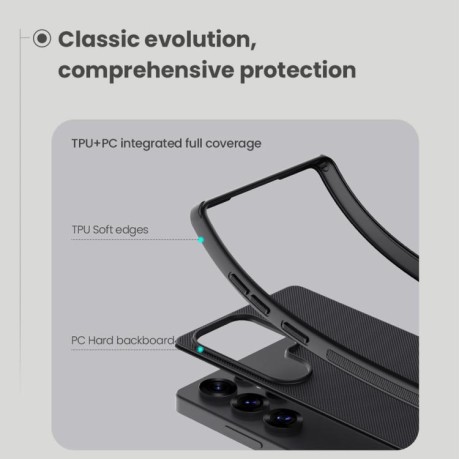 Противоударный чехол NILLKIN Super Frosted для Samsung Galaxy S25 Ultra 5G - синий