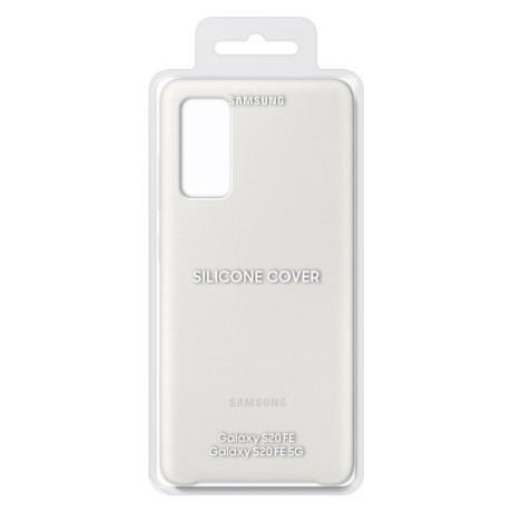 Оригінальний чохол Samsung Silicone Cover Samsung Galaxy S20 FE white
