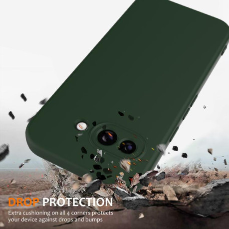 Силіконовий чохол Shockproof Silicone Magsafe для Google Pixel 9a - зелений