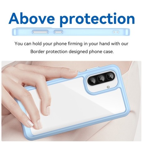 Противоударный чохол Colorful Acrylic Series для Samsung Galaxy A36 5G - синий