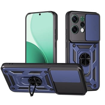 Противоударный чехол Sliding Camshield на OPPO Reno14 5G Global - синий