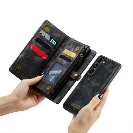 Чехол-кошелек CaseMe 008 Series Zipper Style на Samsung Galaxy S23+Plus 5G - черный