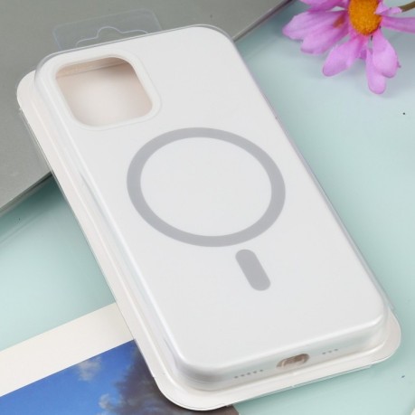 Противоударный чехол Nano Silicone (Magsafe) для iPhone 13 Pro Max - белый